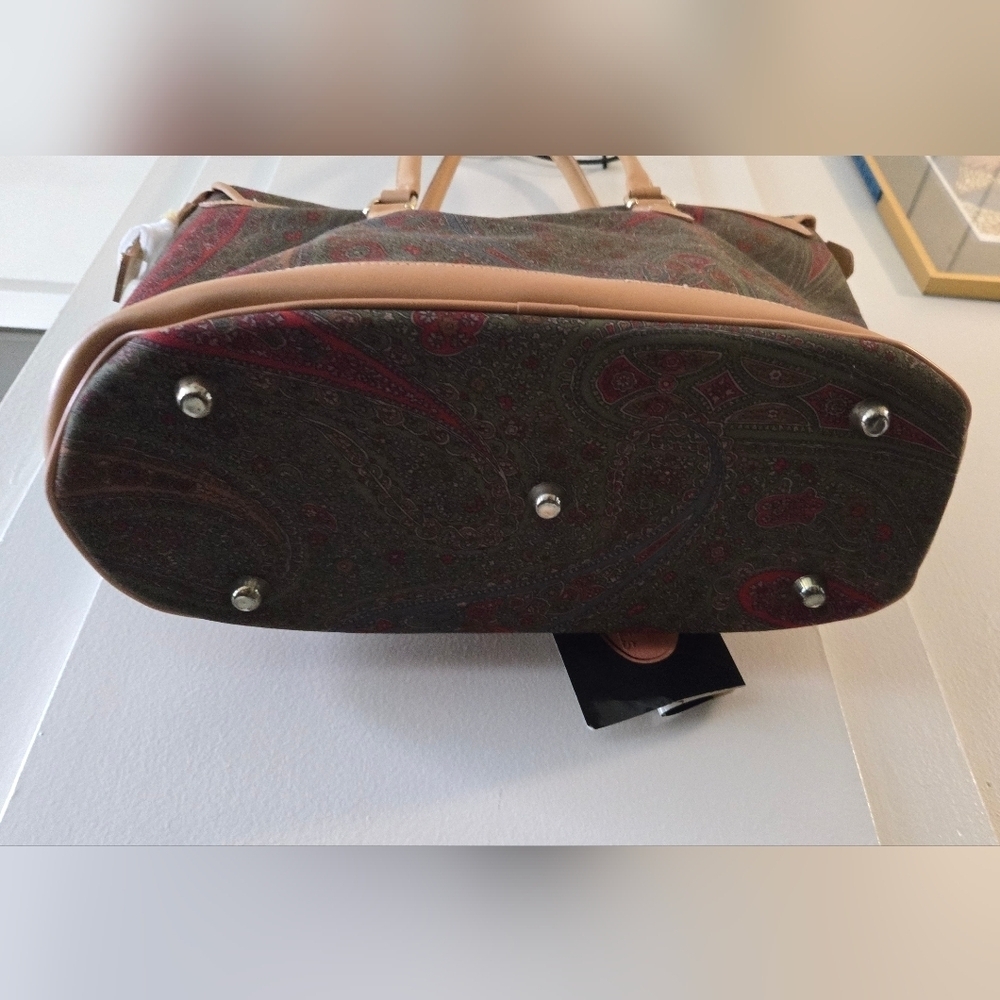 Ricardo Beverly Hills Vintage Paisley Tote Bag - Picture 8 of 9